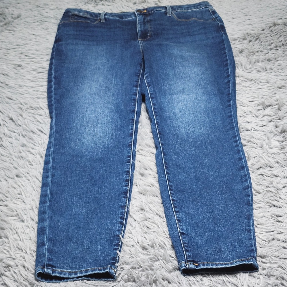 Talbots Jegging Jeans Womens Size 14 Blue Denim Skinny Stretch Talia Wash 36x29